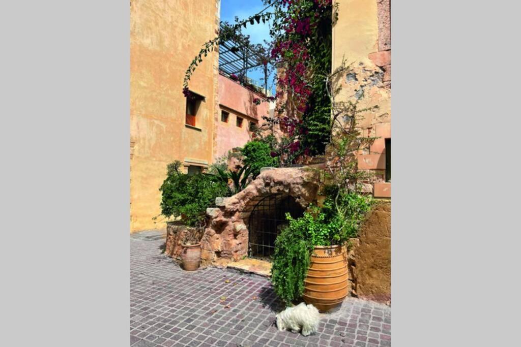 Casa Eva With Outdoor Heated Jacuzzi And Hamam Villa Chania  Eksteriør billede
