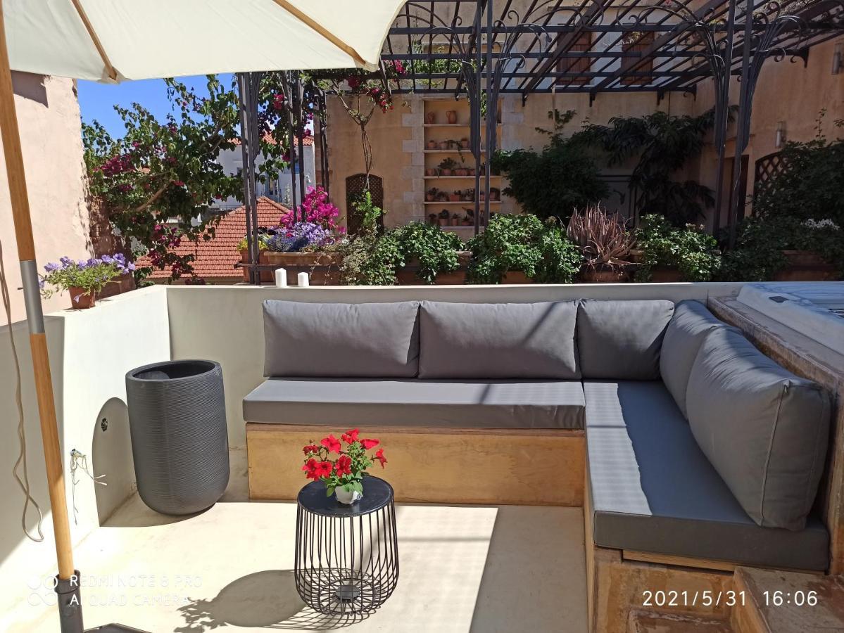 Casa Eva With Outdoor Heated Jacuzzi And Hamam Villa Chania  Eksteriør billede